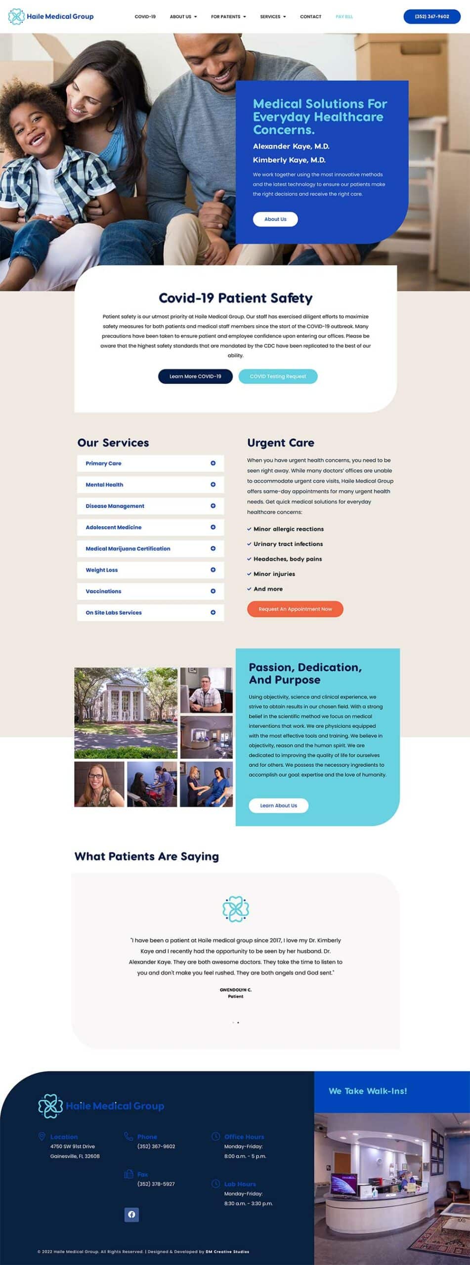 Medical Office Web Design in Gainesville Florida