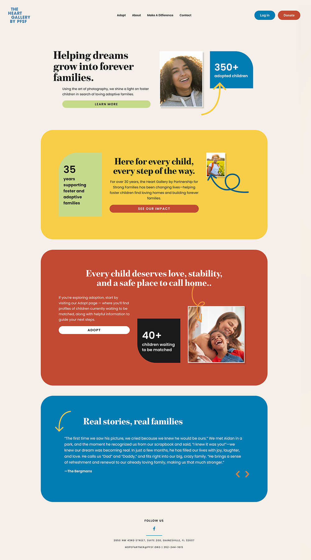 The Heart Gallery by Partnership for Strong Families